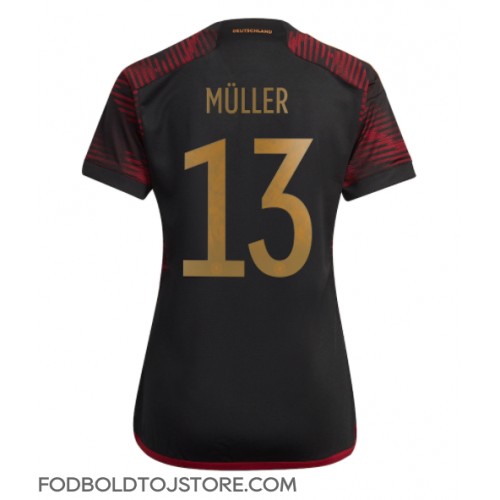 Tyskland Thomas Muller #13 Udebanetrøje Dame VM 2022 Kortærmet